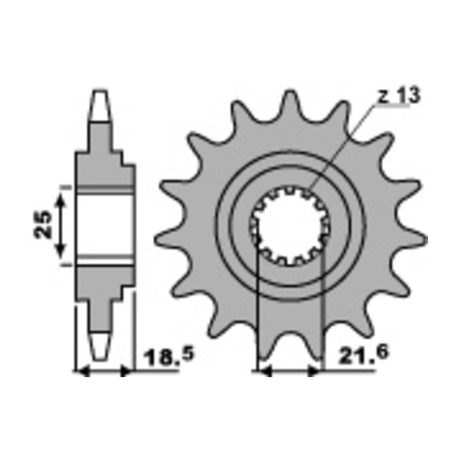 Pignon PBR acier standard 2119 - 520