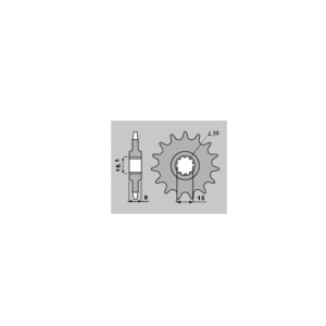 Pignon PBR acier standard 599 - 415