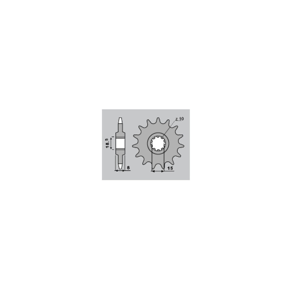 Pignon PBR acier standard 599 - 415