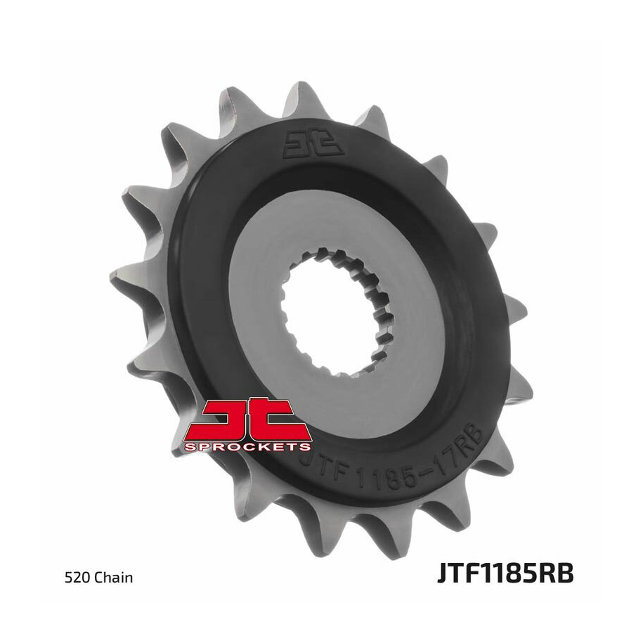 Pignon JT SPROCKETS 17 dents acier anti-bruit pas 520 type 1185