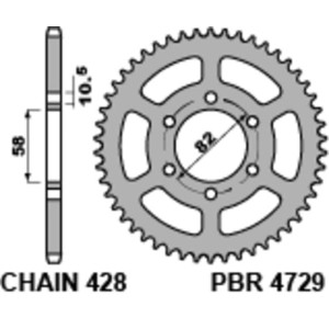 Pignon PBR acier standard 2360 - 428
