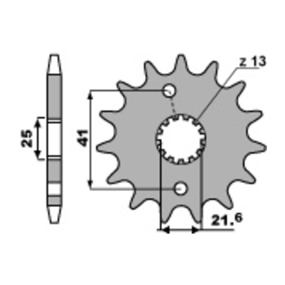 Pignon PBR acier standard 438 - 520