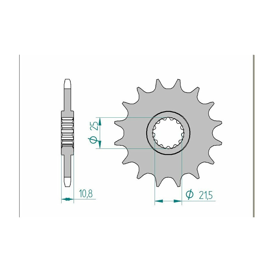 Pignon AFAM acier standard 21512 - 520