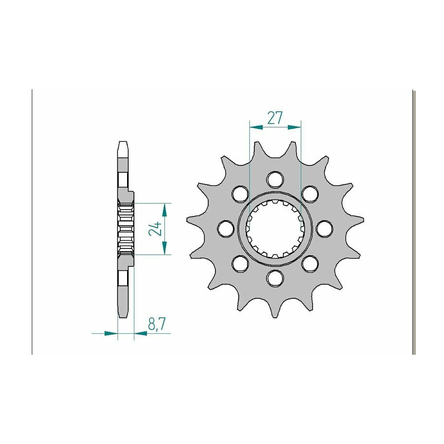 Pignon AFAM acier standard 22902 - 520