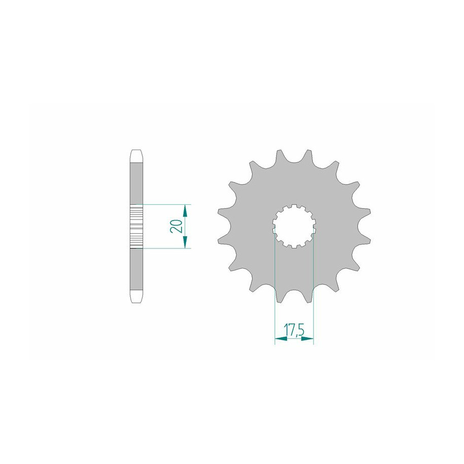 Pignon AFAM acier standard 21202 - 428