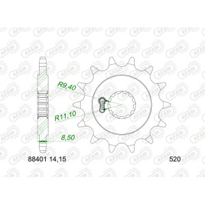 Pignon AFAM acier standard 88401 - 520