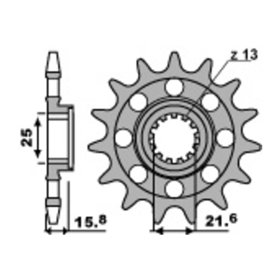 Pignon PBR acier standard 2093M - 520