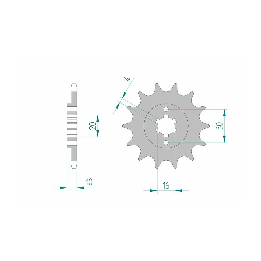 Pignon AFAM acier standard 46203 - 520