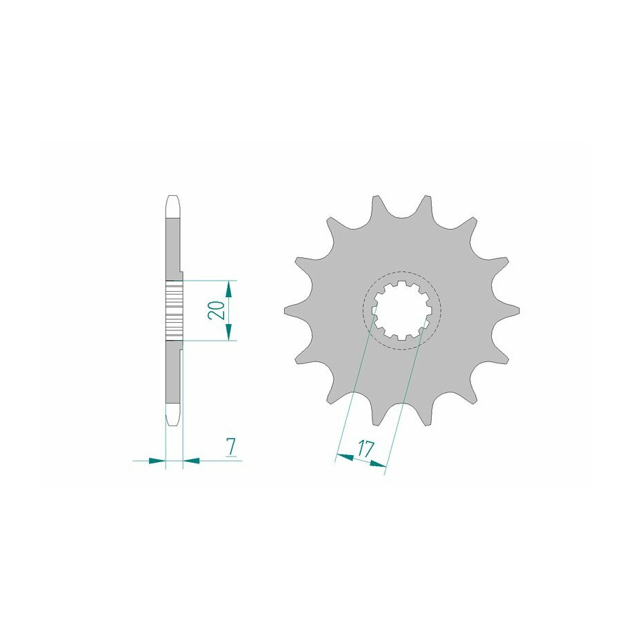 Pignon AFAM acier standard 94109 - 420