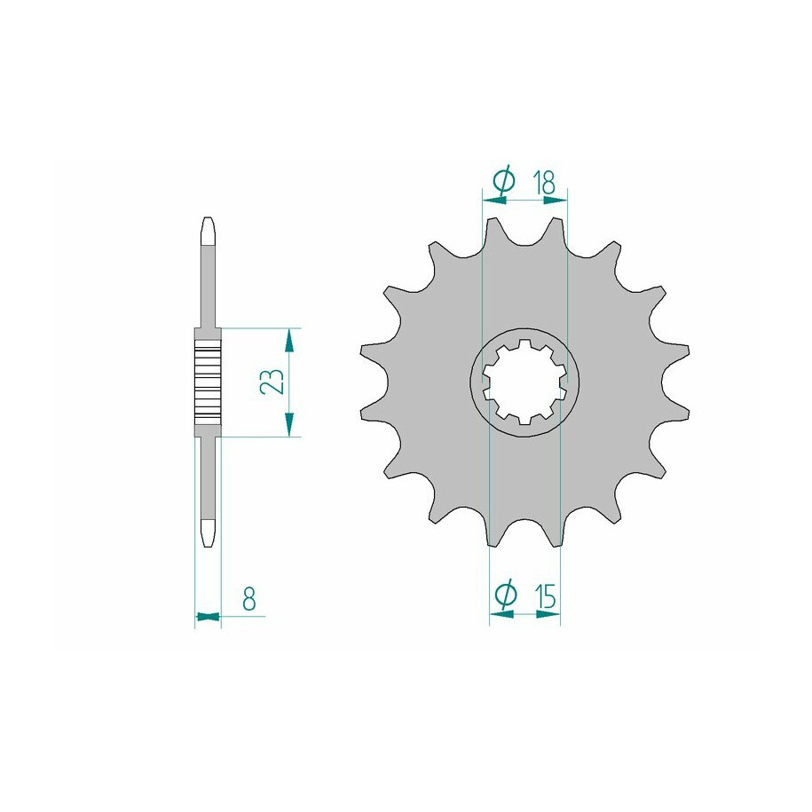 Pignon AFAM acier standard 94108 - 415