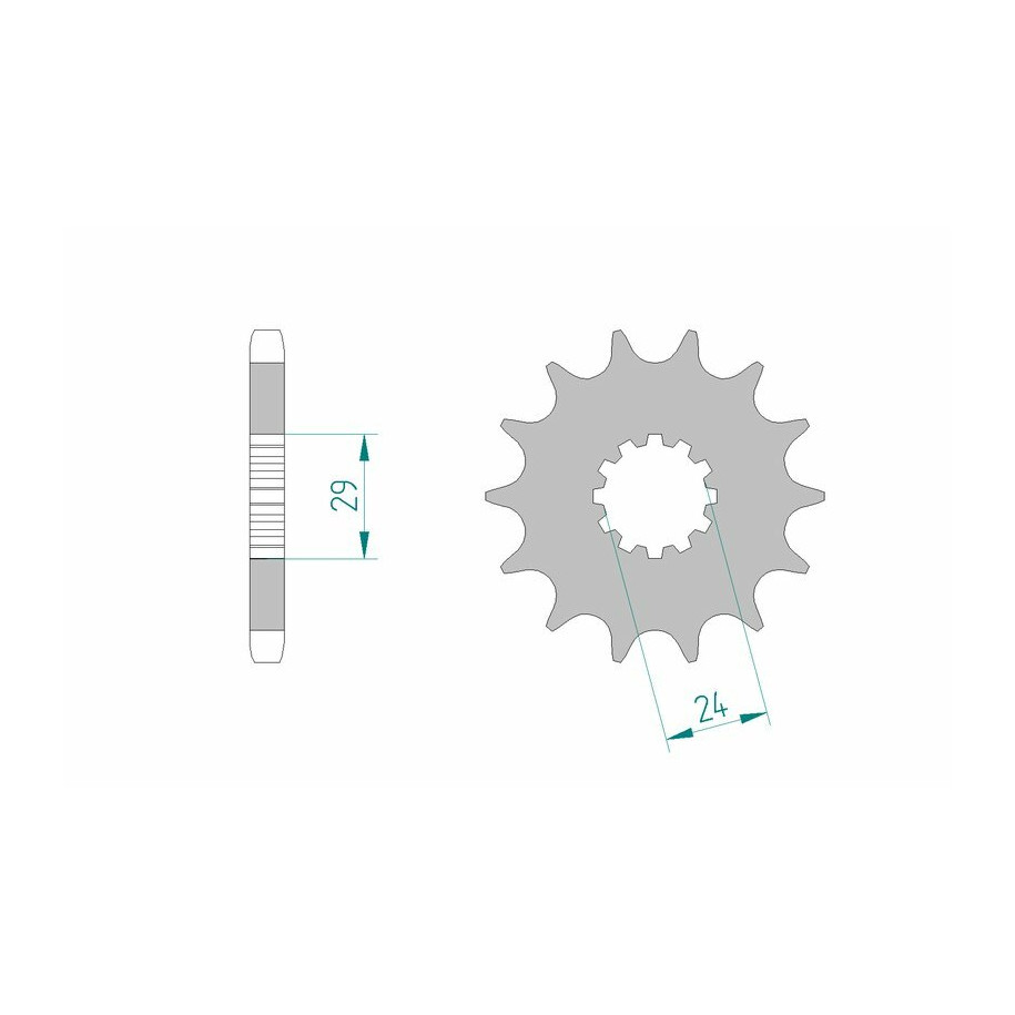 Pignon AFAM acier standard 24601 - 530