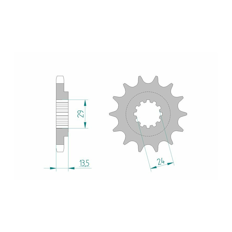 Pignon AFAM acier standard 24900 - 530