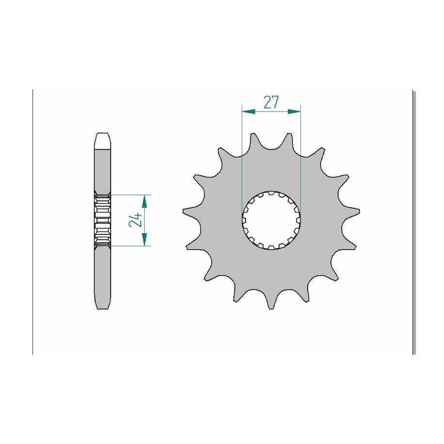 Pignon AFAM acier standard 22900 - 530