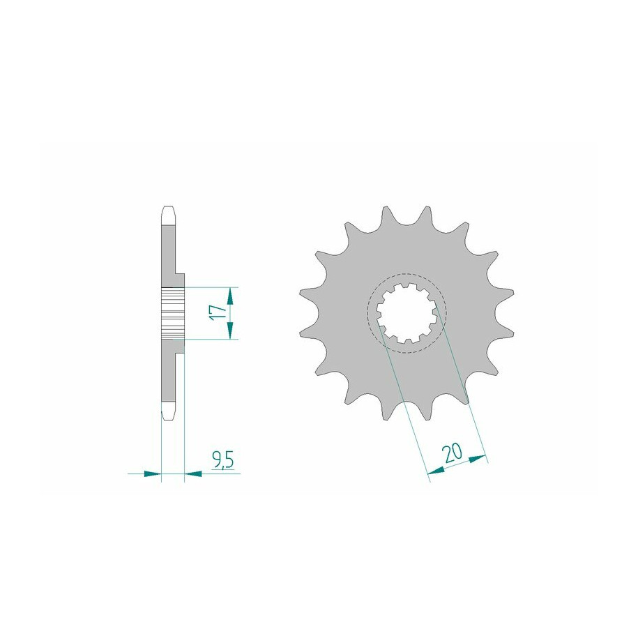 Pignon AFAM acier standard 94120 - 420