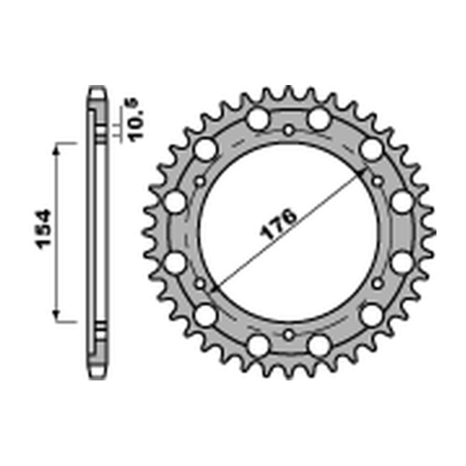 Couronne PBR acier C45 standard 4679 - 525