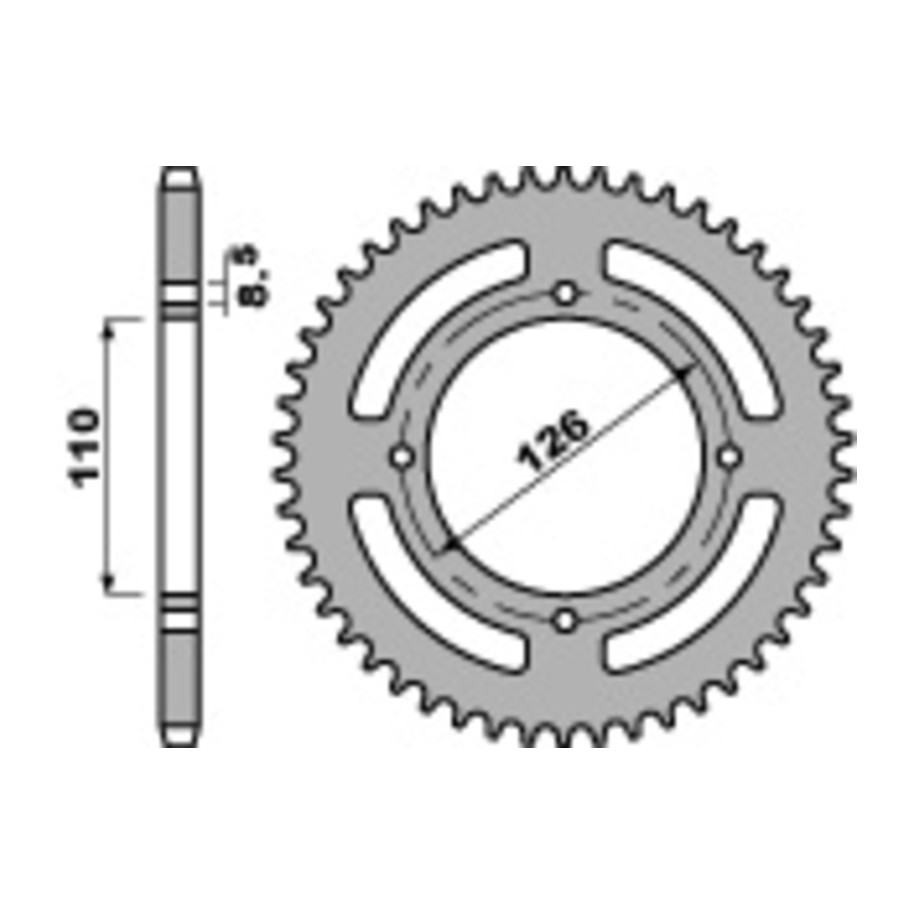Couronne PBR acier C45 standard 4418 - 420