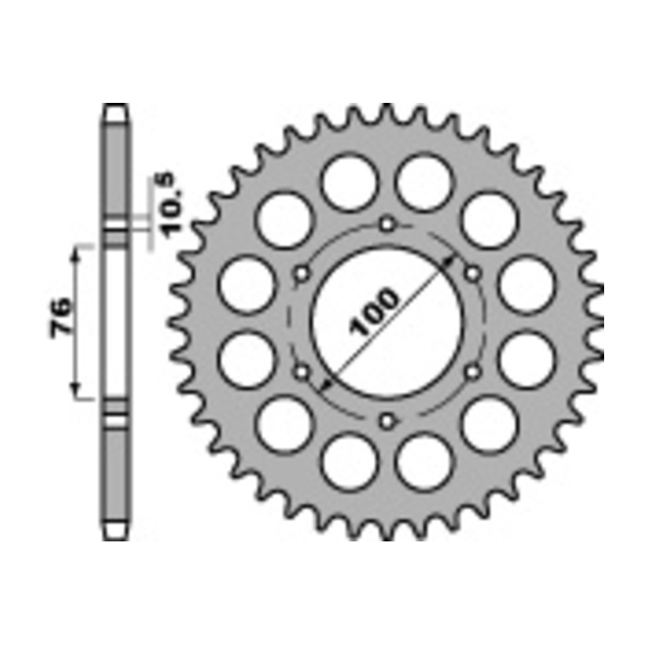 Couronne PBR acier C45 standard 816 - 530