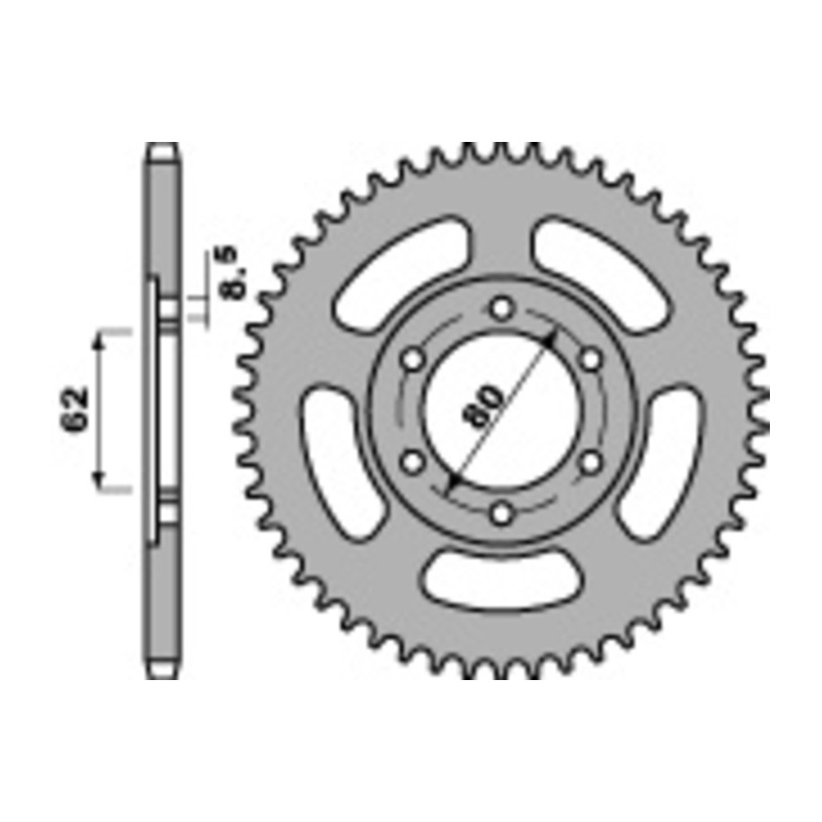 Couronne PBR acier C45 standard 842 - 428