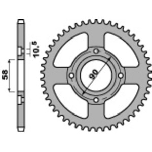 Couronne PBR acier C45 standard 279 - 520