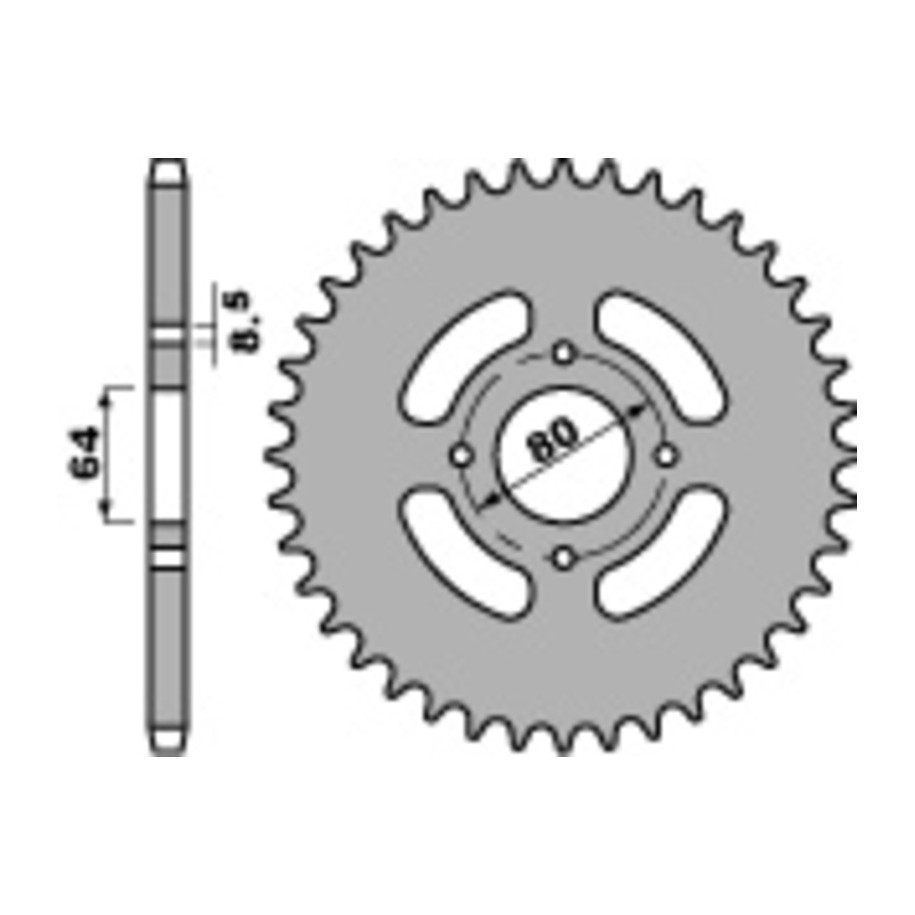 Couronne PBR acier standard 838 - 428