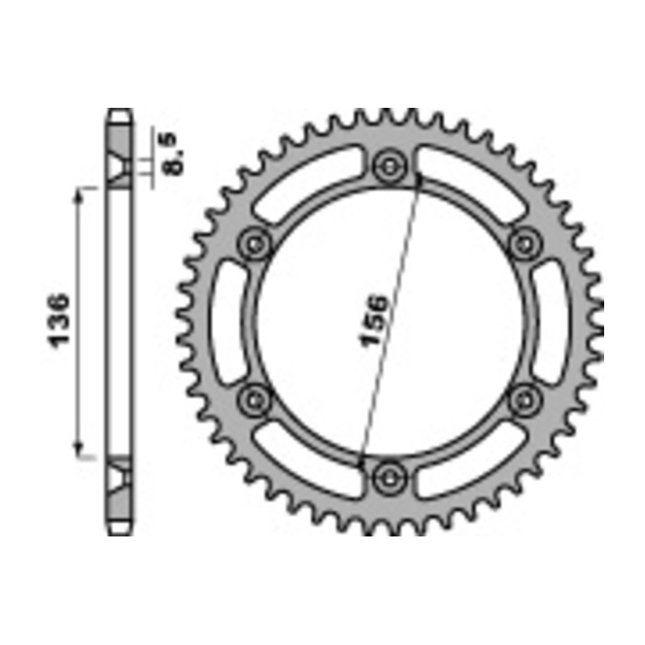 Couronne PBR acier C45 standard 4365 - 525