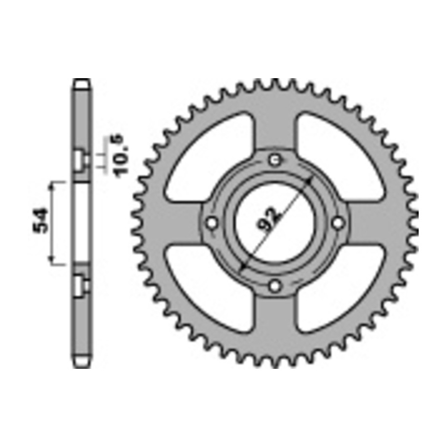 Couronne PBR acier C45 standard 835 - 428