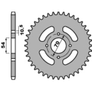 Couronne PBR acier C45 standard 4304 - 428
