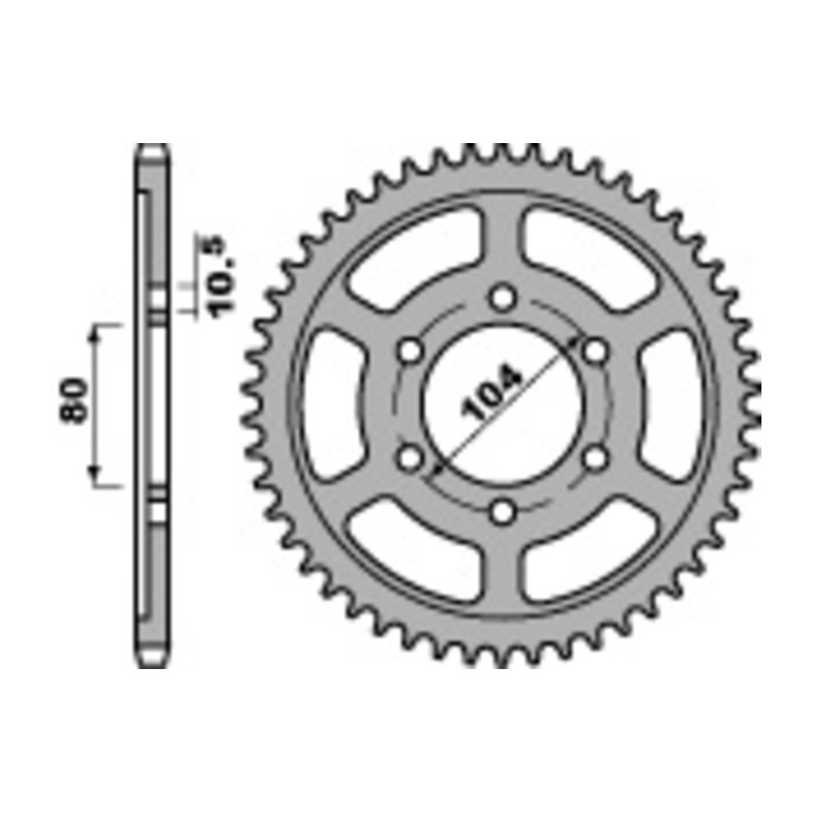 Couronne PBR acier C45 standard 4359 - 525