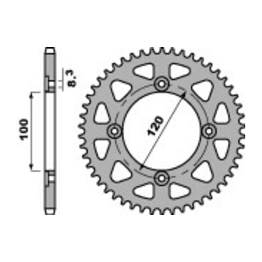 Couronne PBR acier standard 4453 - 420