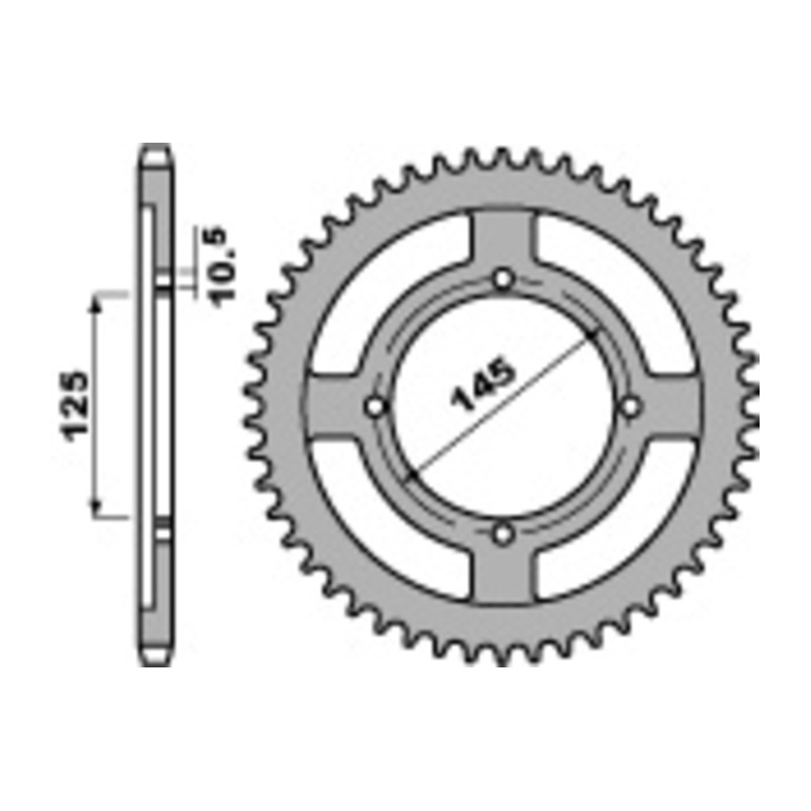 Couronne PBR acier standard 4482 - 428