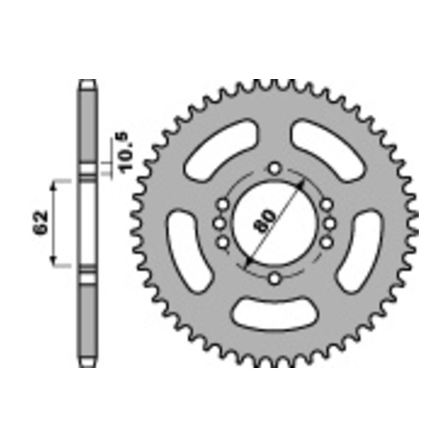 Couronne PBR acier C45 standard 843 - 428