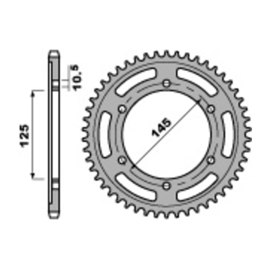Couronne PBR acier C45 standard 869 - 525