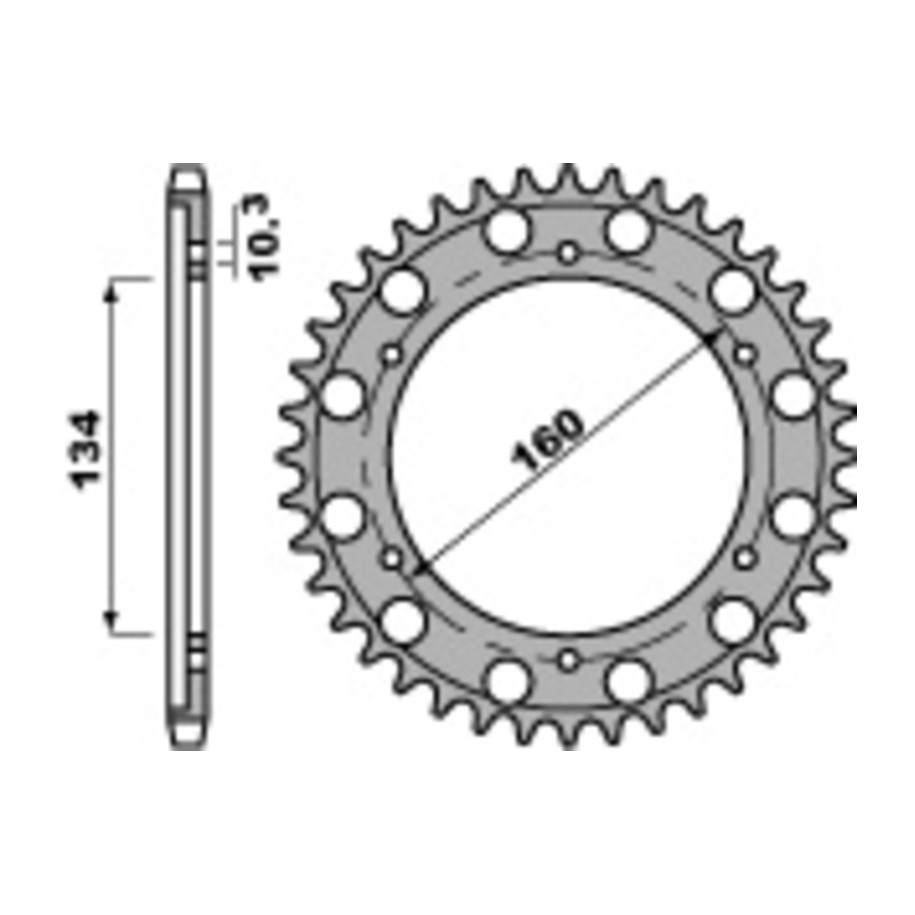 Couronne PBR acier C45 standard 4399 - 530