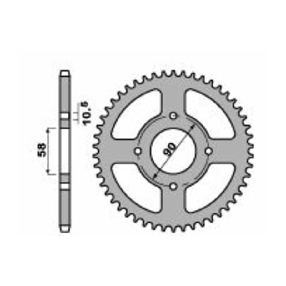 Couronne PBR acier C45 standard 4668 - 520