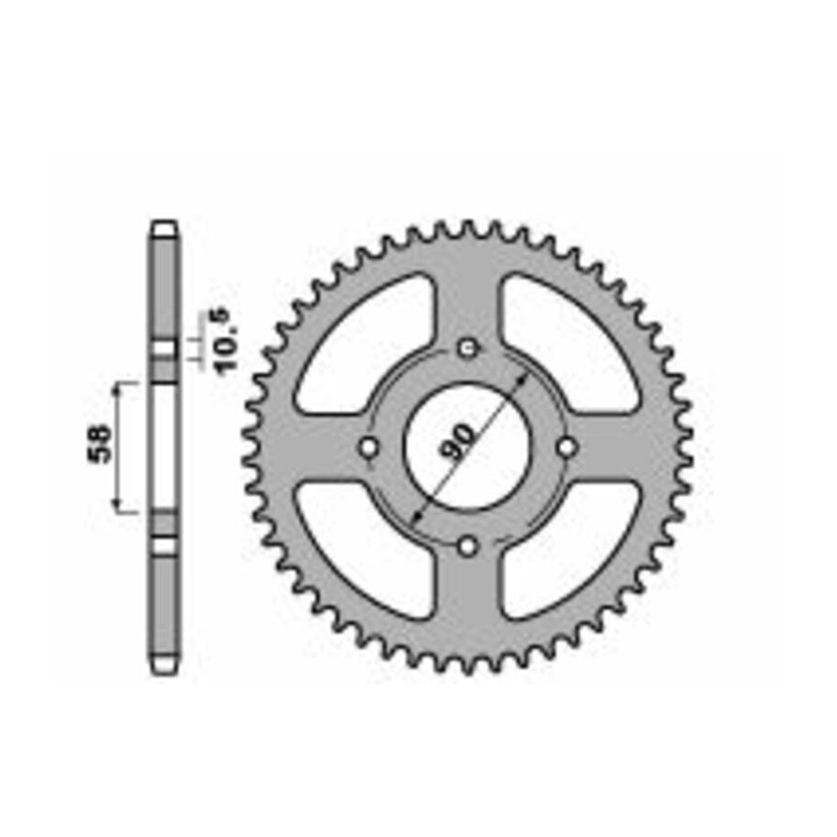 Couronne PBR acier C45 standard 4668 - 520