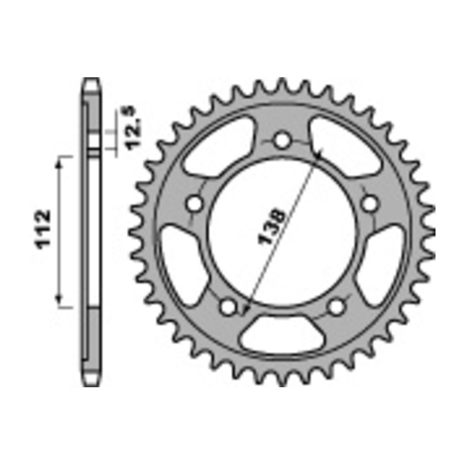 Couronne PBR acier C45 standard 4357 - 525