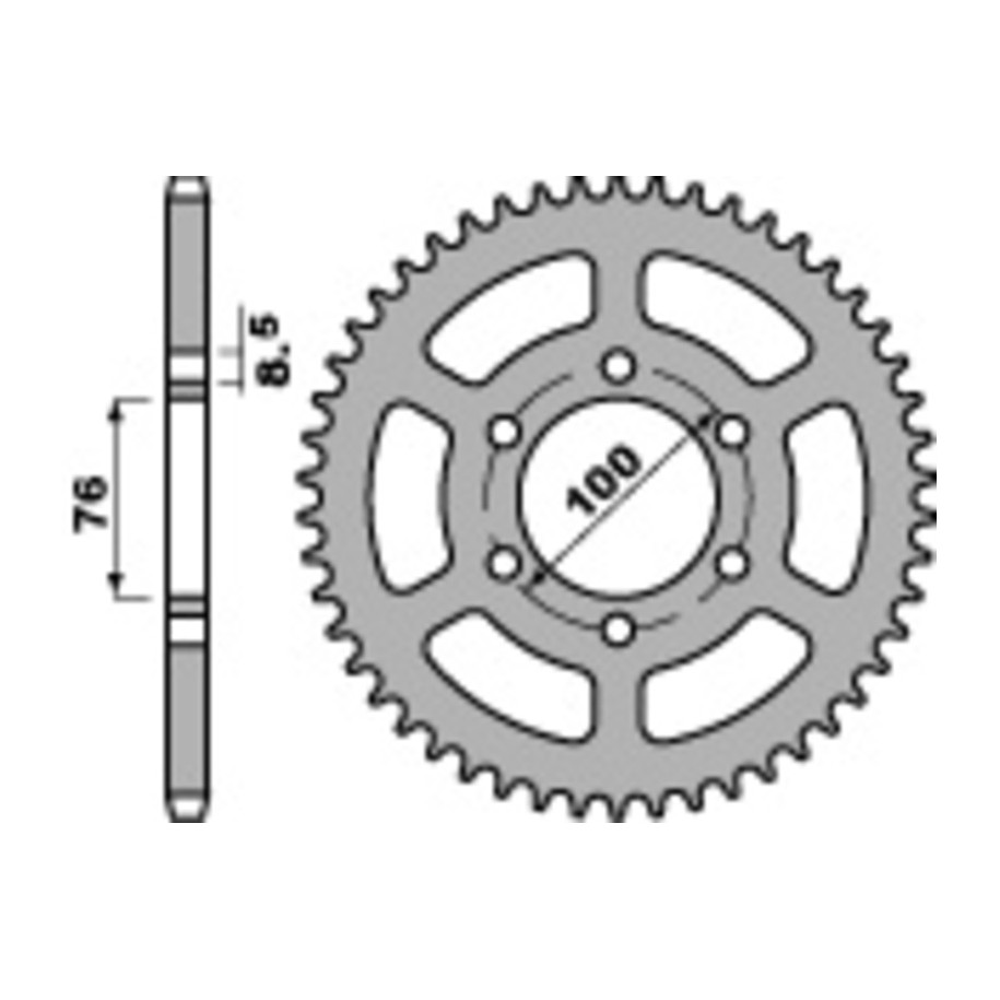 Couronne PBR acier C45 standard 4513 - 428