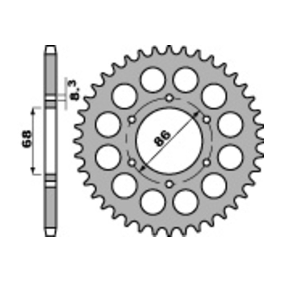 Couronne PBR acier standard 468 - 428