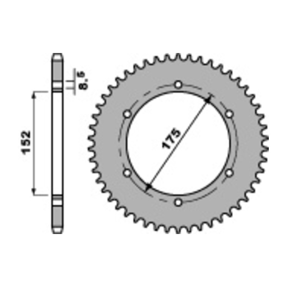 Couronne PBR acier C45 standard 844 - 428
