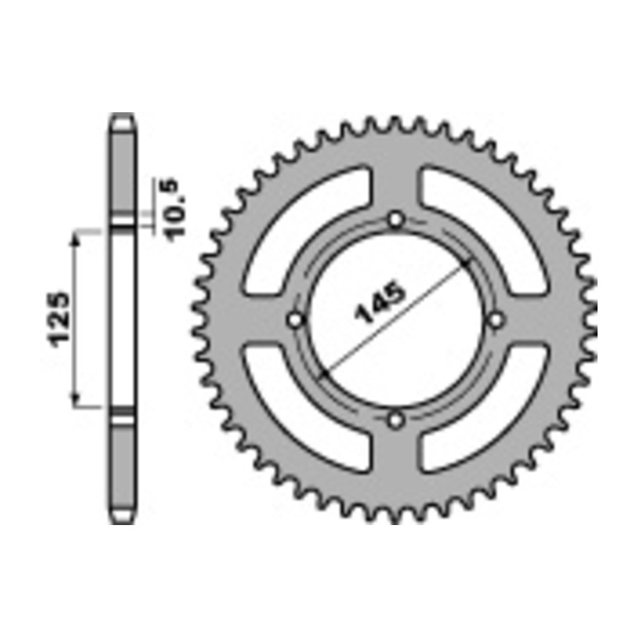 Couronne PBR acier C45 standard 857 - 520