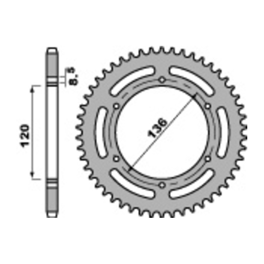 Couronne PBR acier C45 standard 859 - 520