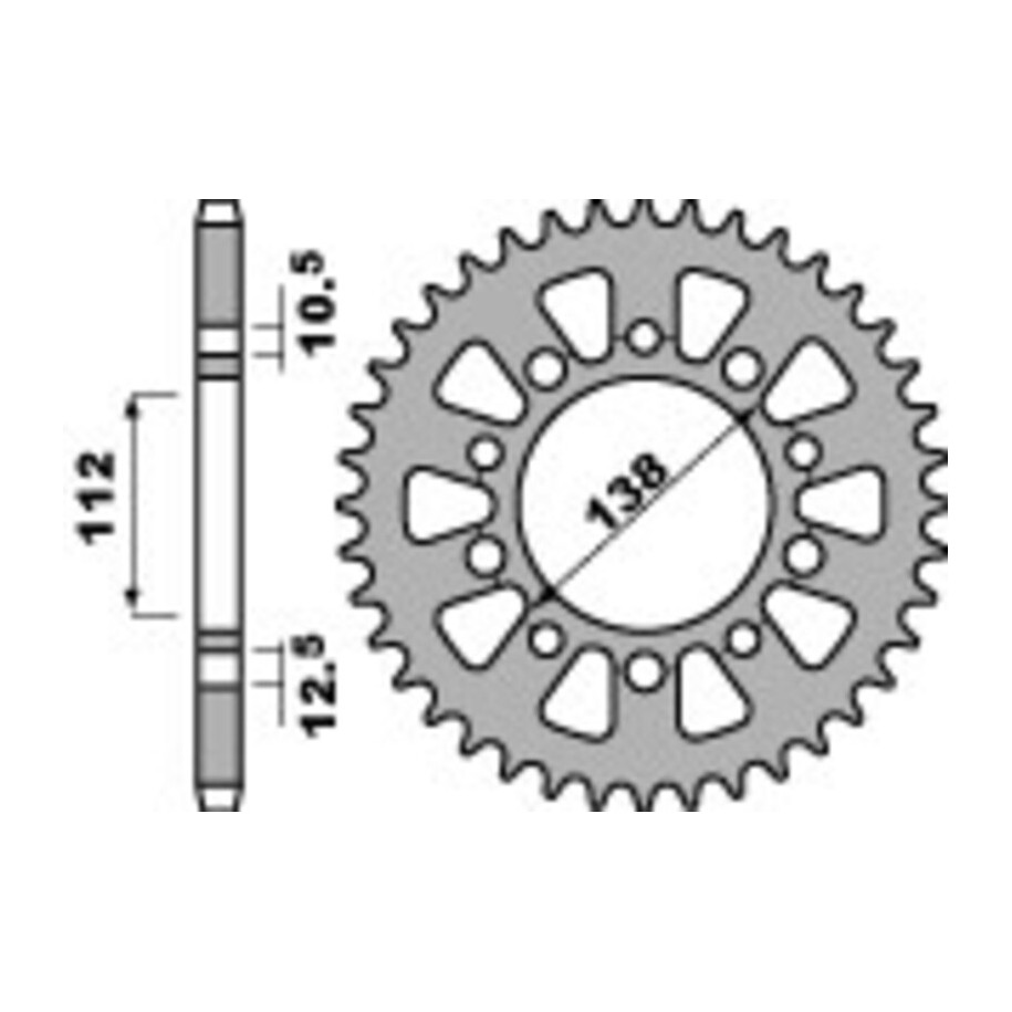 Couronne PBR acier C45 standard 4384 - 520