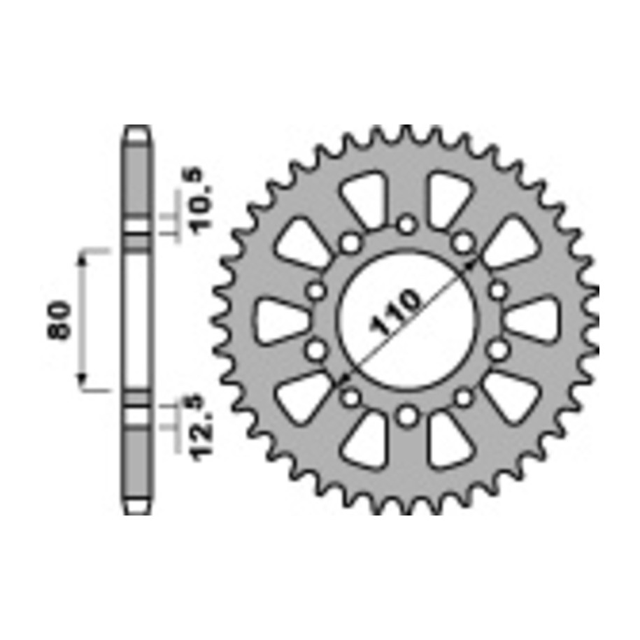Couronne PBR acier C45 standard 334 - 530