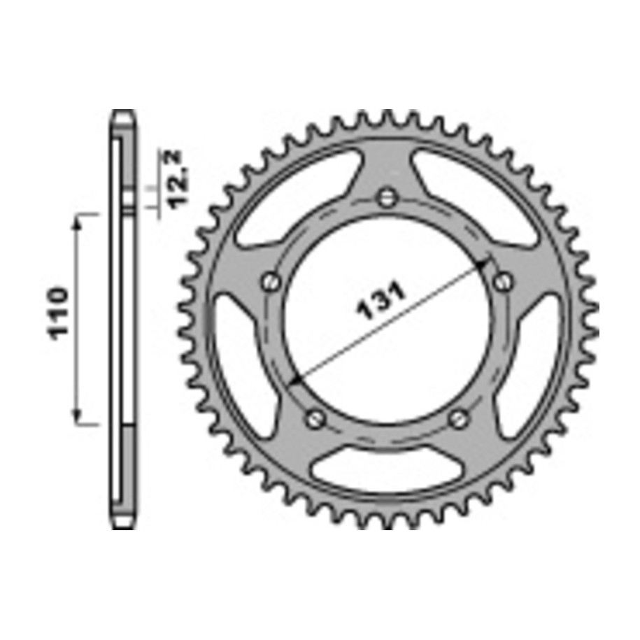 Couronne PBR acier C45 standard 4585 - 525