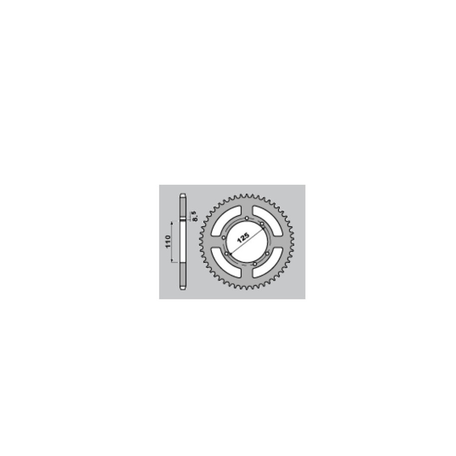 Couronne PBR acier C45 standard 4390 - 428