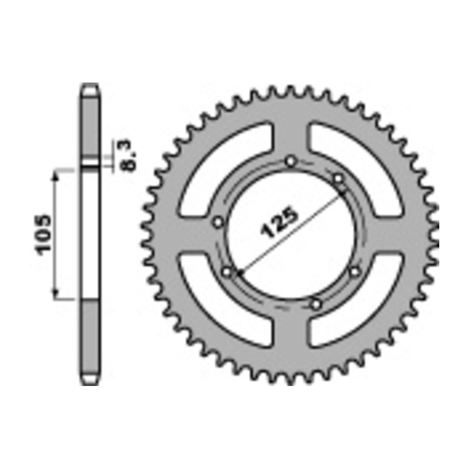 Couronne PBR acier standard 4413 - 428