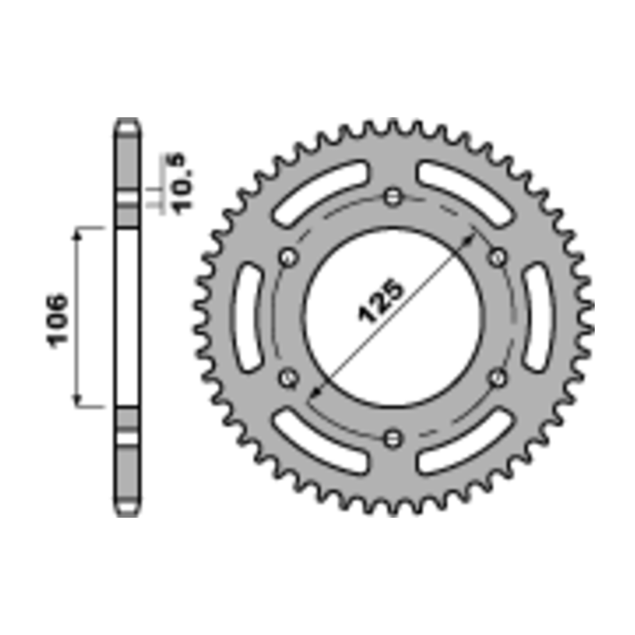 Couronne PBR acier standard 4530 - 520