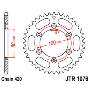 Couronne JT SPROCKETS acier standard 1076 - 420