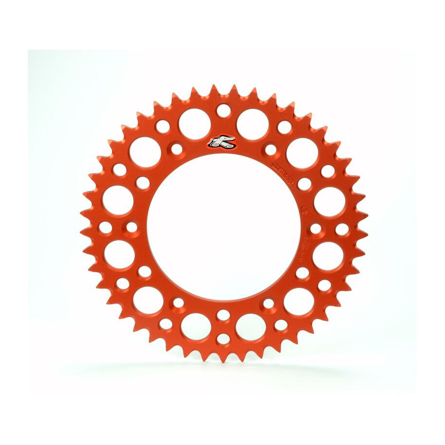 Couronne RENTHAL aluminium Ultra-Light anti-boue 224U - 520
