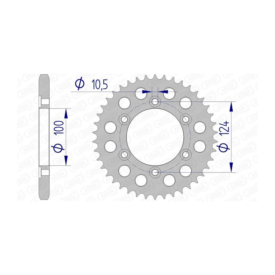 Couronne AFAM aluminium 51609 - 525